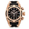 Thumbnail Image 1 of Men's Invicta Reserve Chronograph Rose-Tone Strap Watch with Black Carbon Fiber Dial (Model: 12667)