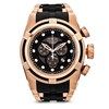 Thumbnail Image 0 of Men's Invicta Reserve Chronograph Rose-Tone Strap Watch with Black Carbon Fiber Dial (Model: 12667)