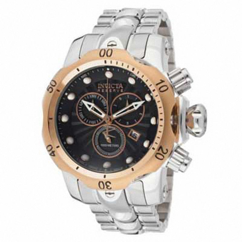 Men's Invicta Reserve Chronograph Two-Tone Watch with Black Dial (Model: 10794)
