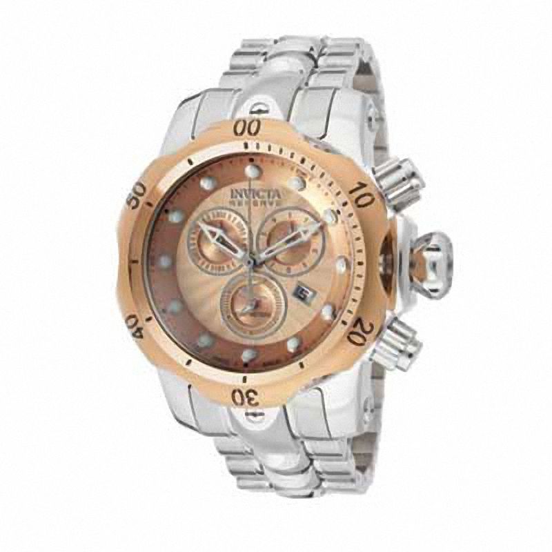 Main Image 1 of Men's Invicta Reserve Chronograph Two-Tone Watch with Rose-Tone Dial (Model: 10797)