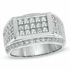Thumbnail Image 1 of 1 CT. T.W. Square-Cut Diamond Ring in 10K White Gold
