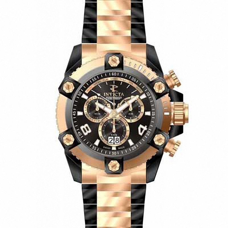Main Image 1 of Men's Invicta Reserve Chronograph Two-Tone Watch with Black Dial (Model: 13019)