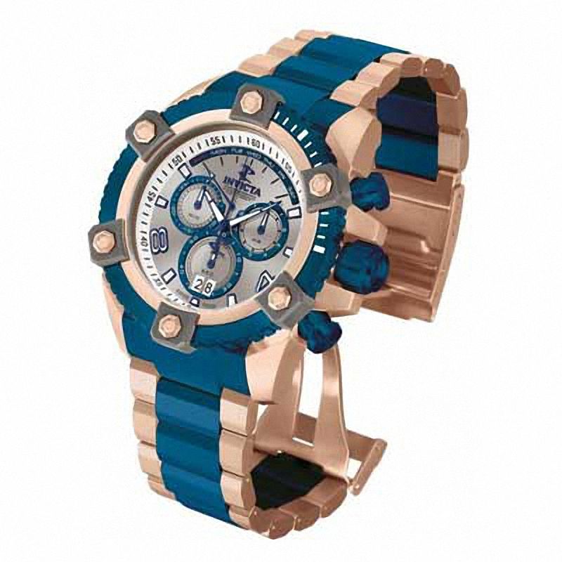 Men's Invicta Reserve Chronograph Two-Tone Watch with Silver-Tone Dial (Model: 13024)