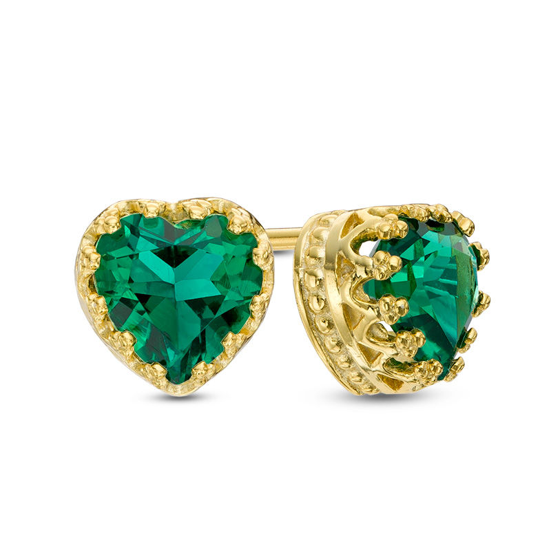 Zales gold godless heart earrings