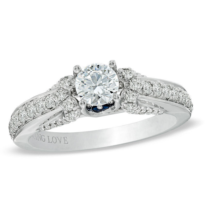 Main Image 1 of Vera Wang Love Collection 1 CT. T.W. Diamond Engagement Ring in 14K White Gold