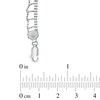 Thumbnail Image 2 of Beaded Mesh Necklace in Sterling Silver - 17"