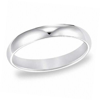 Pure 10k/14k White Gold CHOOSE YOUR WIDTH Comfort Fit Domed Plain Mens Womens Wedding Band Pure 10k/14k White Gold CHOOSE YOUR WIDTH Comfort Fit Domed Plain Mens Womens Wedding Band