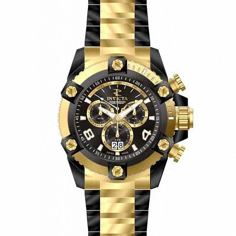 Main Image 1 of Men's Invicta Reserve Chronograph Two-Tone Watch with Black Dial (Model: 13018)