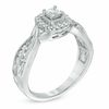 Thumbnail Image 2 of 1/2 CT. T.W. Princess-Cut Diamond Frame Engagement Ring in 10K White Gold