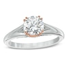 Thumbnail Image 1 of 1 CT. T.W. Certified Diamond Engagement Ring in 14K Two-Tone Gold (J/I1)