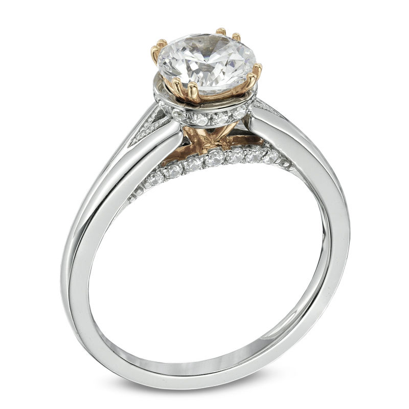 Main Image 2 of 1 CT. T.W. Certified Diamond Engagement Ring in 14K Two-Tone Gold (J/I1)
