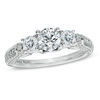 Thumbnail Image 0 of Vera Wang Love Collection 1-1/3 CT. T.W. Diamond Three Stone Engagement Ring in 14K White Gold