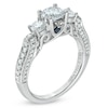 Thumbnail Image 1 of Vera Wang Love Collection 1-1/3 CT. T.W. Diamond Three Stone Engagement Ring in 14K White Gold