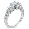 Thumbnail Image 2 of Vera Wang Love Collection 1-1/3 CT. T.W. Diamond Three Stone Engagement Ring in 14K White Gold