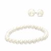 Thumbnail Image 1 of 6.0-8.0mm Freshwater Cultured Pearl Strand Bracelet and Earrings Set