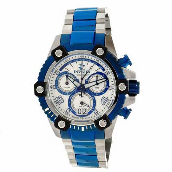 Men's Invicta Reserve Chronograph Two-Tone Watch with White Dial (Model: 11181)