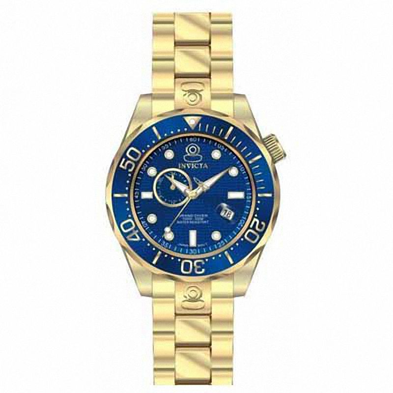Main Image 1 of Men's Invicta Pro Diver Gold-Tone Watch with Blue Dial (Model: 13698)