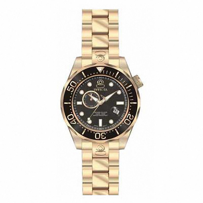 Main Image 1 of Men's Invicta Pro Diver Rose-Tone Watch with Black Dial (Model: 13699)