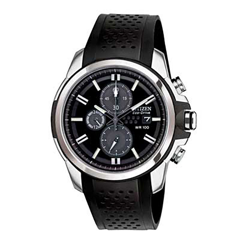 Men's Drive from Citizen Eco-Drive® AR Chronograph Watch with Black Dial (Model: CA0420-07E)