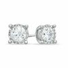 Thumbnail Image 1 of 1 CT. T.W. Diamond Solitaire Stud Earrings in 10K White Gold