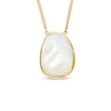 Thumbnail Image 1 of Piara™ Mother-of-Pearl Pendant in Sterling Silver with 18K Gold Plate - 17.5&quot;