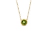 Thumbnail Image 1 of Piara™ 7.0mm Peridot Pendant in Sterling Silver with 18K Gold Plate - 17.5"