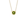 Thumbnail Image 0 of Piara™ 7.0mm Peridot Pendant in Sterling Silver with 18K Gold Plate - 17.5"