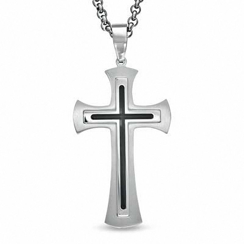 Men's Stainless Steel Cross Pendant 