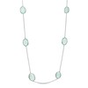 Thumbnail Image 1 of Piara™ Green Chalcedony Necklace in Sterling Silver - 35.25"