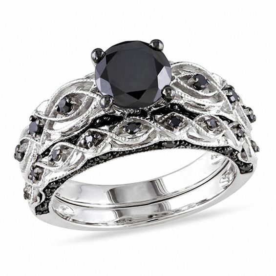 Pear Shaped Black Diamond Ring | Barkev's