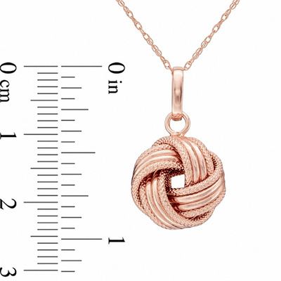Love Knot Pendant in 14K Rose Gold | Zales