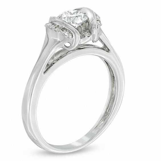 Sirenaâ¢ 5/8 CT. T.w. Diamond Engagement Ring in 14K White Gold