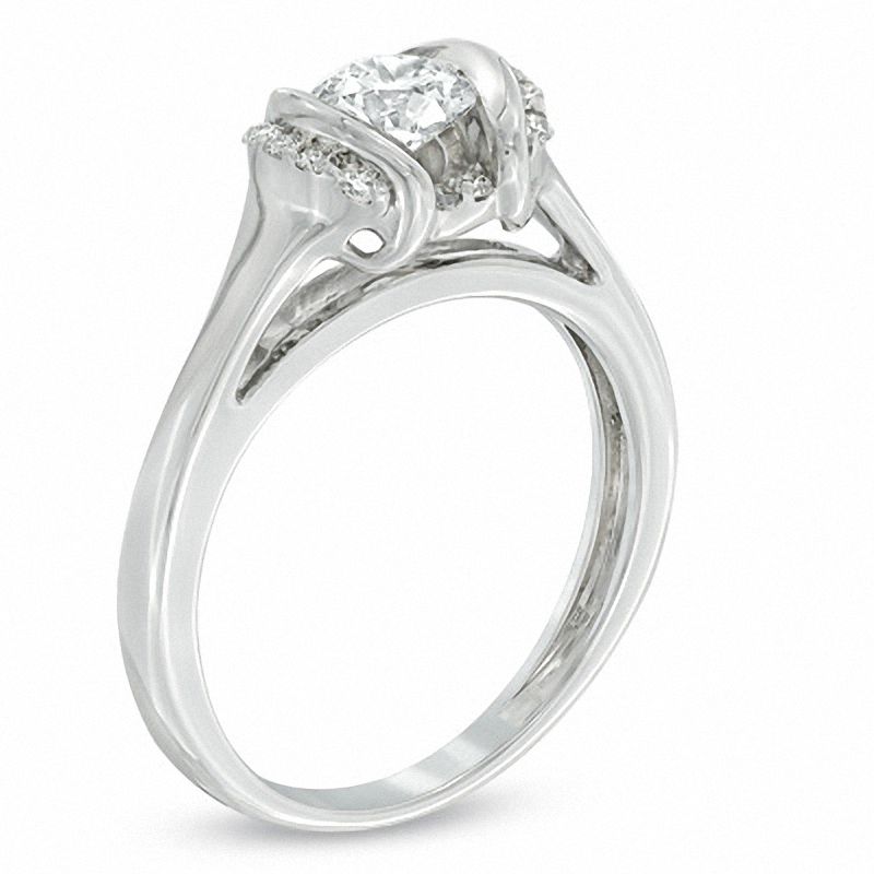 Main Image 2 of Sirena™ 5/8 CT. T.W. Diamond Engagement Ring in 14K White Gold
