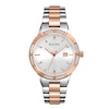 Thumbnail Image 0 of Ladies' Bulova Diamond Collection Two-Tone Watch with Silver Dial (Model: 98R169)