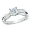 Thumbnail Image 1 of 7/8 CT. T.W. Certified Princess-Cut Diamond Engagement Ring in 14K White Gold (J/I1)