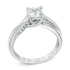 Thumbnail Image 2 of 7/8 CT. T.W. Certified Princess-Cut Diamond Engagement Ring in 14K White Gold (J/I1)