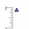 Thumbnail Image 2 of Blue Sapphire Stud Earrings in 14K White Gold