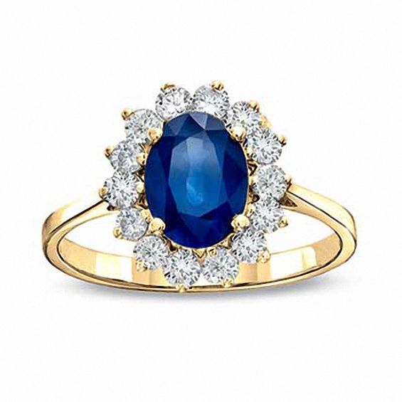 Blue sapphire engagement rings zales discount