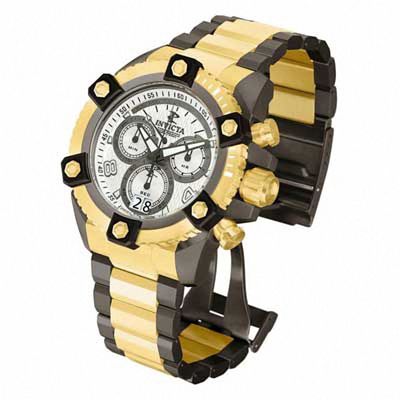 Main Image 1 of Men's Invicta Reserve Chronograph Two-Tone Watch with Silver-Tone Dial (Model: 12982)
