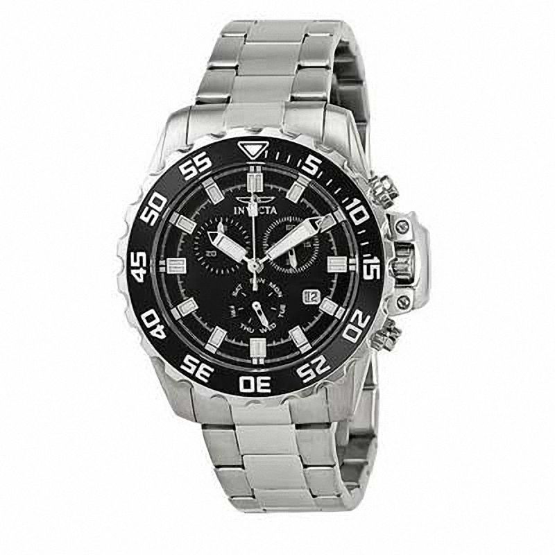 Main Image 1 of Men's Invicta Pro Diver Chronograph Watch with Black Dial (Model: 13624)