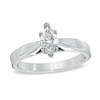 Thumbnail Image 1 of Celebration Ideal 1/2 CT. Marquise Certified Diamond Solitaire Engagement Ring in 14K White Gold (J/I1)