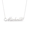 Thumbnail Image 0 of Script Name Necklace in Sterling Silver (10 Alpha Characters)