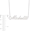 Thumbnail Image 2 of Script Name Necklace in Sterling Silver (10 Alpha Characters)