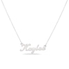 Thumbnail Image 0 of Bold Script Name Necklace in Sterling Silver (10 Characters)