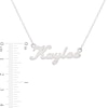 Thumbnail Image 2 of Bold Script Name Necklace in Sterling Silver (10 Characters)