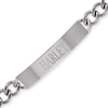 Thumbnail Image 1 of Men's ID Curb Bracelet in Stainless Steel (10 Characters) - 9.0"