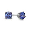 Thumbnail Image 1 of 4.0mm Tanzanite Stud Earrings in 10K White Gold