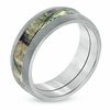 Thumbnail Image 1 of Men's 8.0mm Titanium Comfort Fit Mossy Oak® Camouflage Wedding Band - Size 10