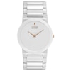 Thumbnail Image 1 of Citizen Eco-Drive® Stiletto Blade White Ceramic Watch with White Dial (Model: AR3050-52B)