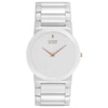 Thumbnail Image 0 of Citizen Eco-Drive® Stiletto Blade White Ceramic Watch with White Dial (Model: AR3050-52B)